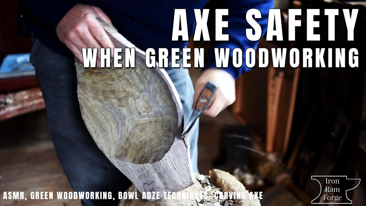 Axe Safety when carving a bowl with Iron Ram Forge