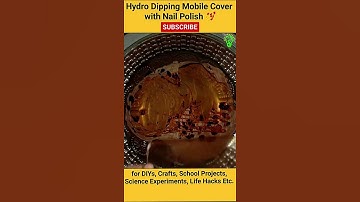 Hydro Dipping Phone Case with Nail Polish #Shorts