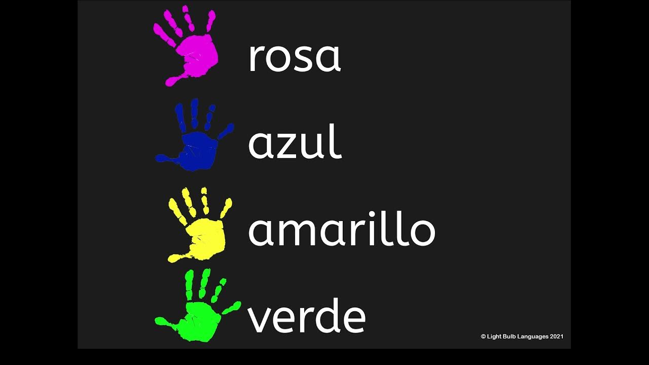 Simple Spanish colours song YouTube
