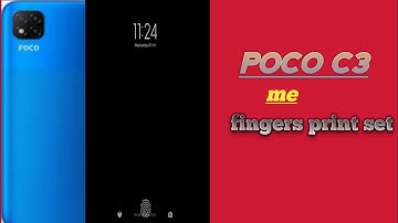 How to Finger print set in poco c3 mobile phone in display | poco c3 fingerprint