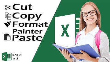 Cut & Copy & Paste & Format Painter in excel
