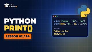 Python print() and Comments for Beginners | Python Course (2/24)