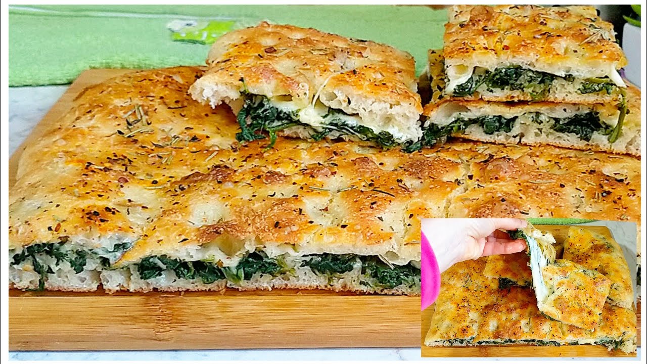 فطائر /فطيرة/ فوكاتشا / فطيرة محشية بدون لحوم