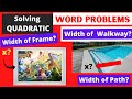 Understanding Quadratic World Problems