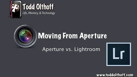 Moving From Aperture Part 3: Aperture vs Lightroom