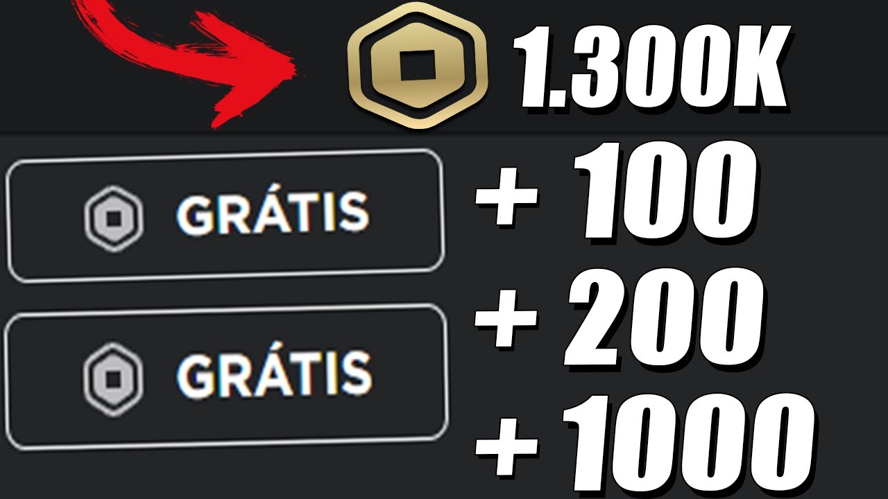 Como ter 1.000 Robux de graça?