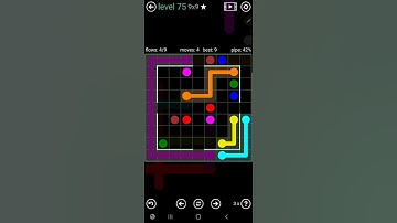 How To Solve Flow Free Courtyard Pack Level 75 9x9 Medium Board Walk Through Solution Walkthrough