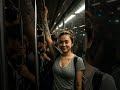 The Inked Smile That Brightened The Underground Crowded Subway Aiart Metro Short 
