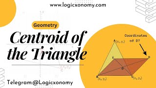 Centroid of a triangle| Center of gravity of a triangle #logicxonomy #shorts
