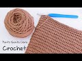 Como tejer Punto Santa Clara o Bobo tejido a Crochet. Falso Tricot o Imitación Dos agujas o Palitos