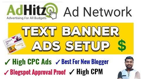Adhitz Text Banner Ads Setup | Adhitz Ad Network Review | Best Ad Network For Blogger - SmartHindi