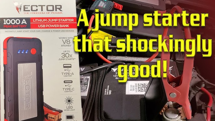 VECTOR 800 Peak Amp Automotive Jump Starter, Portable Power