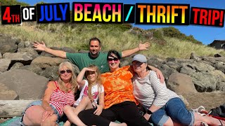 THE BEST 4th OF JULY TRIP EVER!  Thrifting Antique Shops in Lincoln City Oregon.