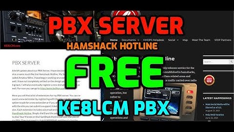 Hamshack Hotline - Try Free -KE8LCM  PBX