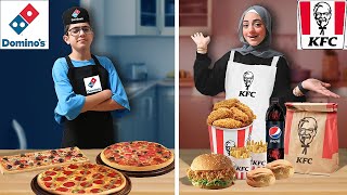 مين يفتح أفضل مطعم في البيت | KFC ضد Domino's pizza