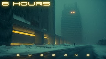 SUBZONE [8 HOURS]: Blade Runner Ambience | Winter Cyberpunk Soundscape for Deep Rest & Focus