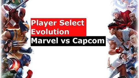 Evolution of Marvel vs  Capcom Player Select Screen