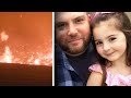 Family’s Car Runs Out of Gas While Fleeing Wildfire