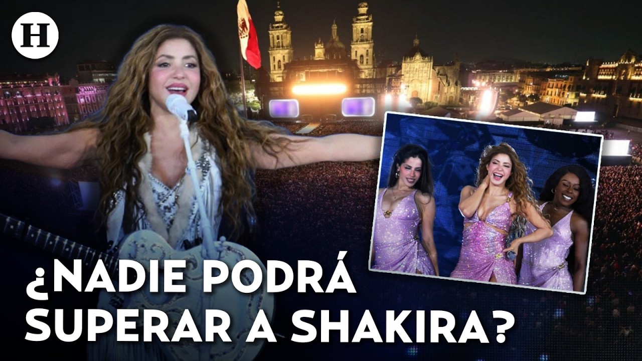 ¡Shakira rompe record! Más de 400 mil corearon sus canciones durante su concierto en el Zócalo