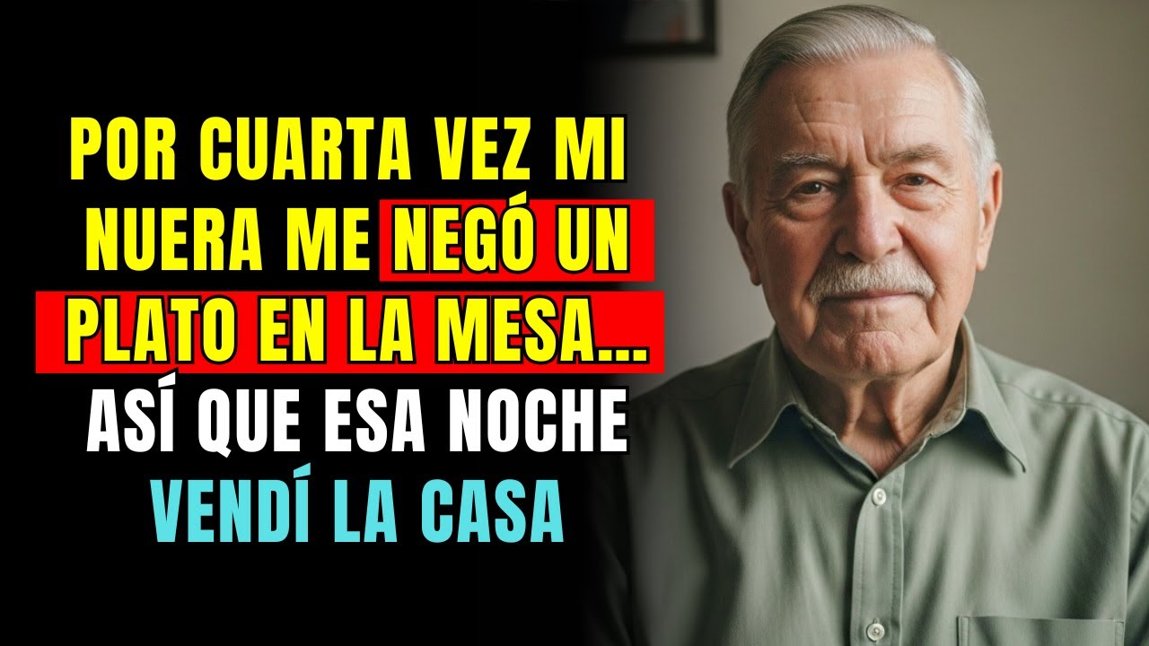 POR CUARTA VEZ mi NUERA me negó un plato en la mesa… así que esa noche VENDÍ LA CASA