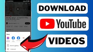 How To Download YouTube Videos to Phone's Gallery Without Any App (Android \/ iPhone)