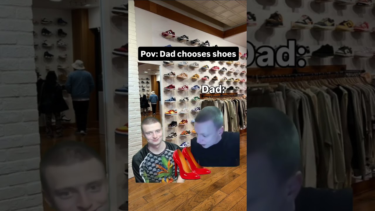 he skipped the Jordans and air forces for these🤣 classic dad 