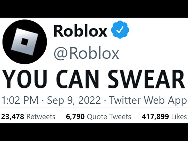 Roblox Just Added SWEARING 