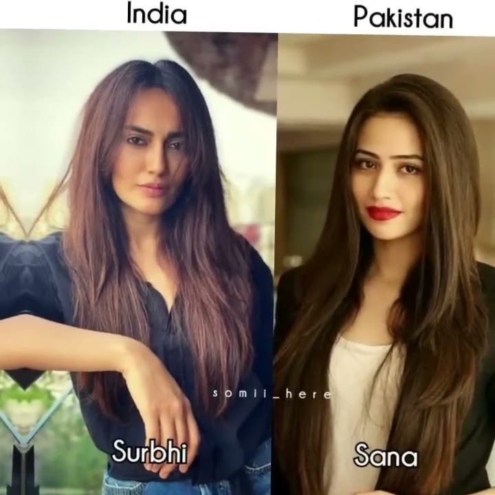 pakistan💞 vs india #celebrties#ayezakhan#Sajalaly#sanajaved#haniaamir#jannatmirza