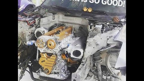 1jz 350z Swap! Test fit for the JZ