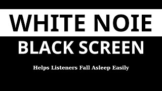 WHITE NOISE - BLACK SCREEN l Experience ultimate relaxation with white noise black screen video