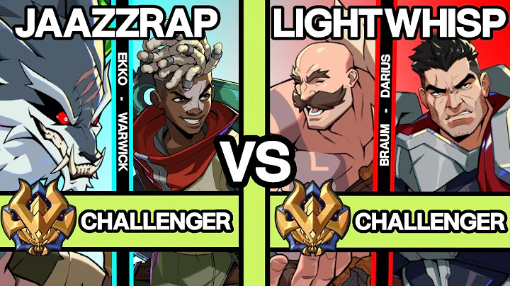 2XKO ▰ JAAZZRAP (Ekko-Warwick) vs LIGHTWHISP (Braum-Darius) ▰ 2XKO Pro Replays