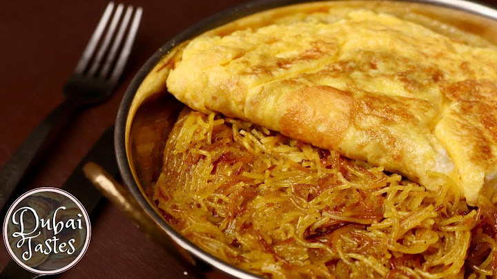 Emirati Balaleet with Omelette • Traditional Arabic Breakfast
