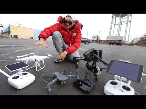 Обзор дронов DJi Phantom 4 Pro+ vs. Inspire Pro vs. Mavic Pro. Casey Neistat на русском