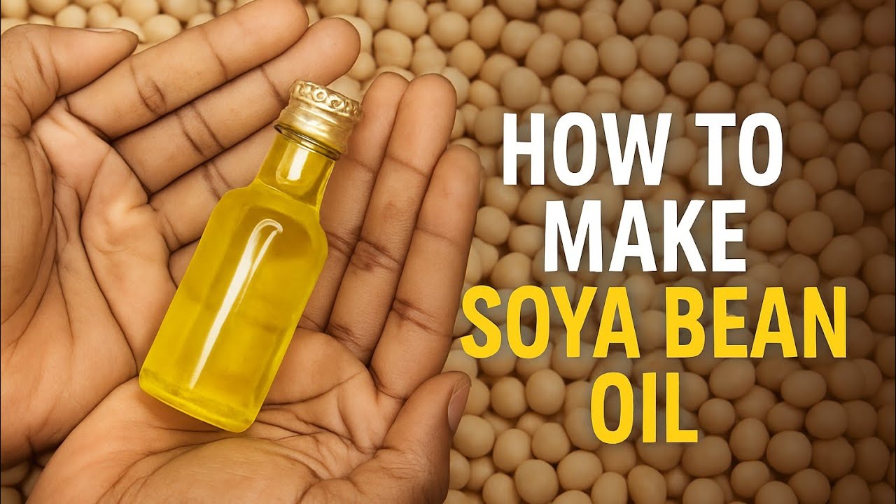 How to Make Soya Bean Oil at Home | Easy Heat Extraction Method