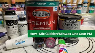 #30 How To Mix Up My Glidden/Minwax One Coat Pouring Medium | Acrylic Pour Painting | Fluid Abstract