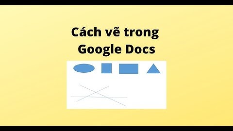 Cách vẽ trong Google Docs
