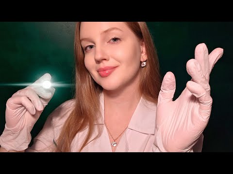 ASMR Scalp Exam in Gloves. Medical Roleplay