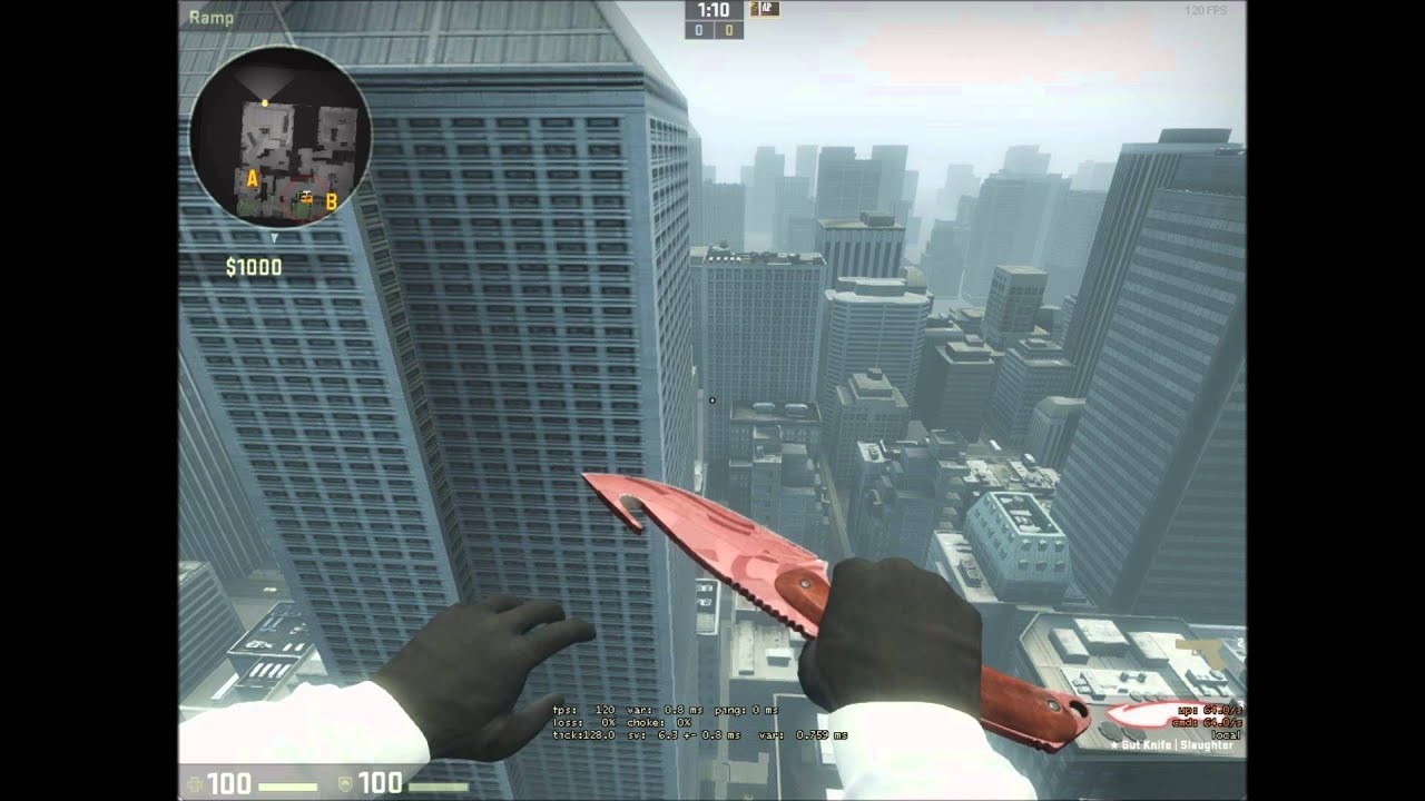 CS:GO Gut Knife Slaughter (Factory new) (Diamond+Heart!)
