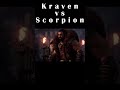 kraven kills scorpion in spider man 2 #spiderman #gaming #vs #shorts #scorpio #games