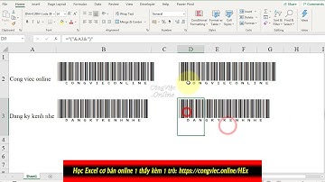 Cách tạo mã Bar Code bằng Excel NHANH - ĐƠN GIẢN | Học Excel online