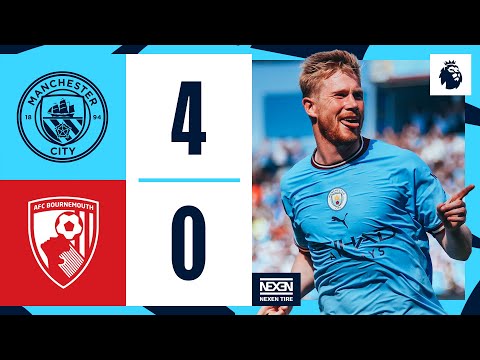 HIGHLIGHTS! Man City 4-0 Bournemouth | Gundogan, Foden, De Bruyne and Lerma (OG) Goals