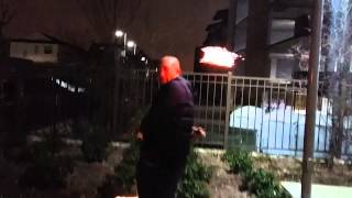 Fireball juggling