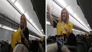 World's Funniest Flight Attendant Safety Announcement | Funny Safety Videos