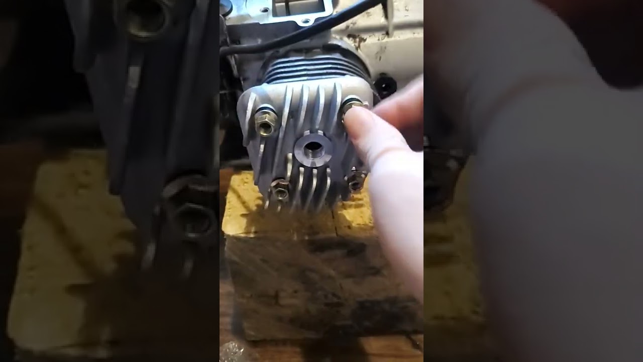 rebuilding air-cooled 2 stroke zuma 50 motor I'm gonna run on hydrogen 😉 😜 😘