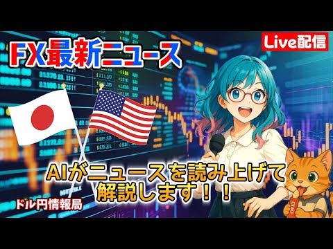 【FXライブ配信】2026.4/22.19:04~AIが最新ニュースをすべて読み上げます！リアルタイムでドル円レートをお知らせしニュースが入り次第、今後のドル円レートについて詳しく解説していきます。