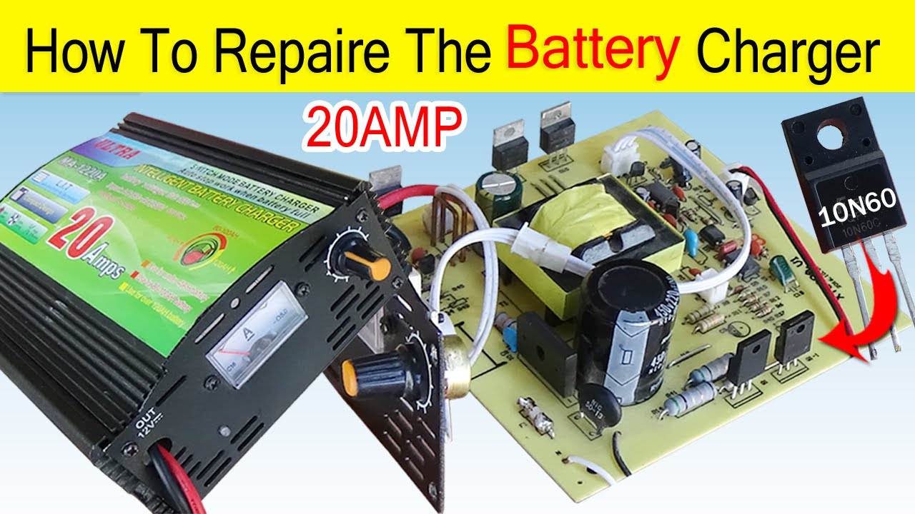 How To Change The Transistor of 20AMP Battery Charger / How To