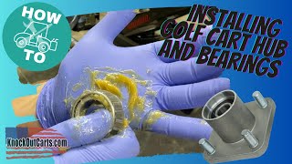 EZGO Golf Cart Hub and Bearing DIY Replacement EASY 10 Minute Repair