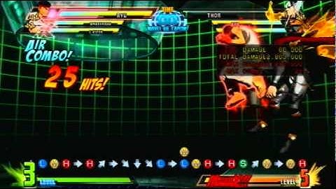 MvC3 - Amaterasu, C. Viper, and Ryu Team Combo - 4,873,400 Damage - 95 H - X-Factor 3 - 8 HCG Stock