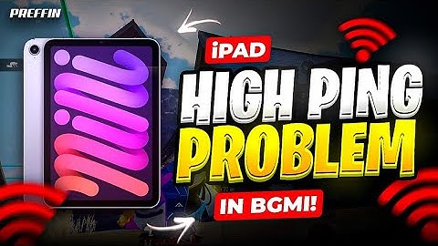 iPad High Ping Problem in BGMI Solved 100% | iPad 9 Ping Problem Solution