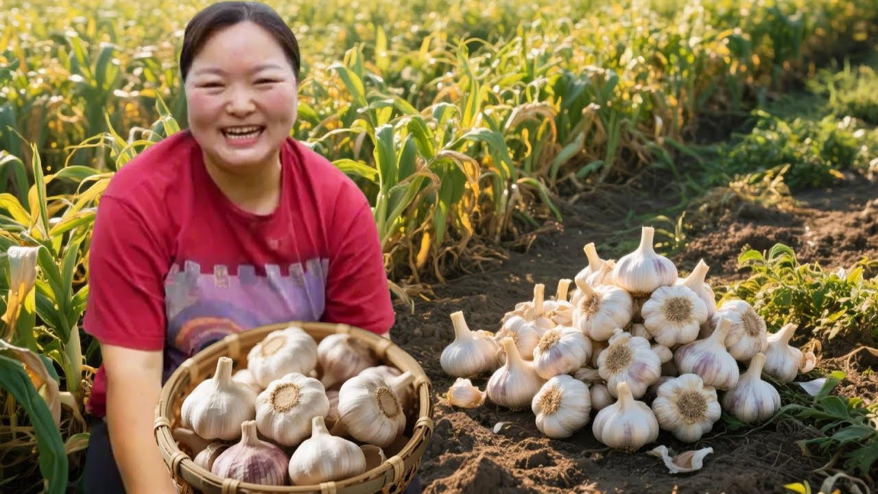 【陕北霞姐】上新蒜了，霞姐赶集买10斤大蒜，教大家做陕北腌糖蒜，吃面来两瓣猛香了！